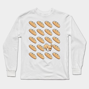 Corgi and Bread Loaf Long Sleeve T-Shirt